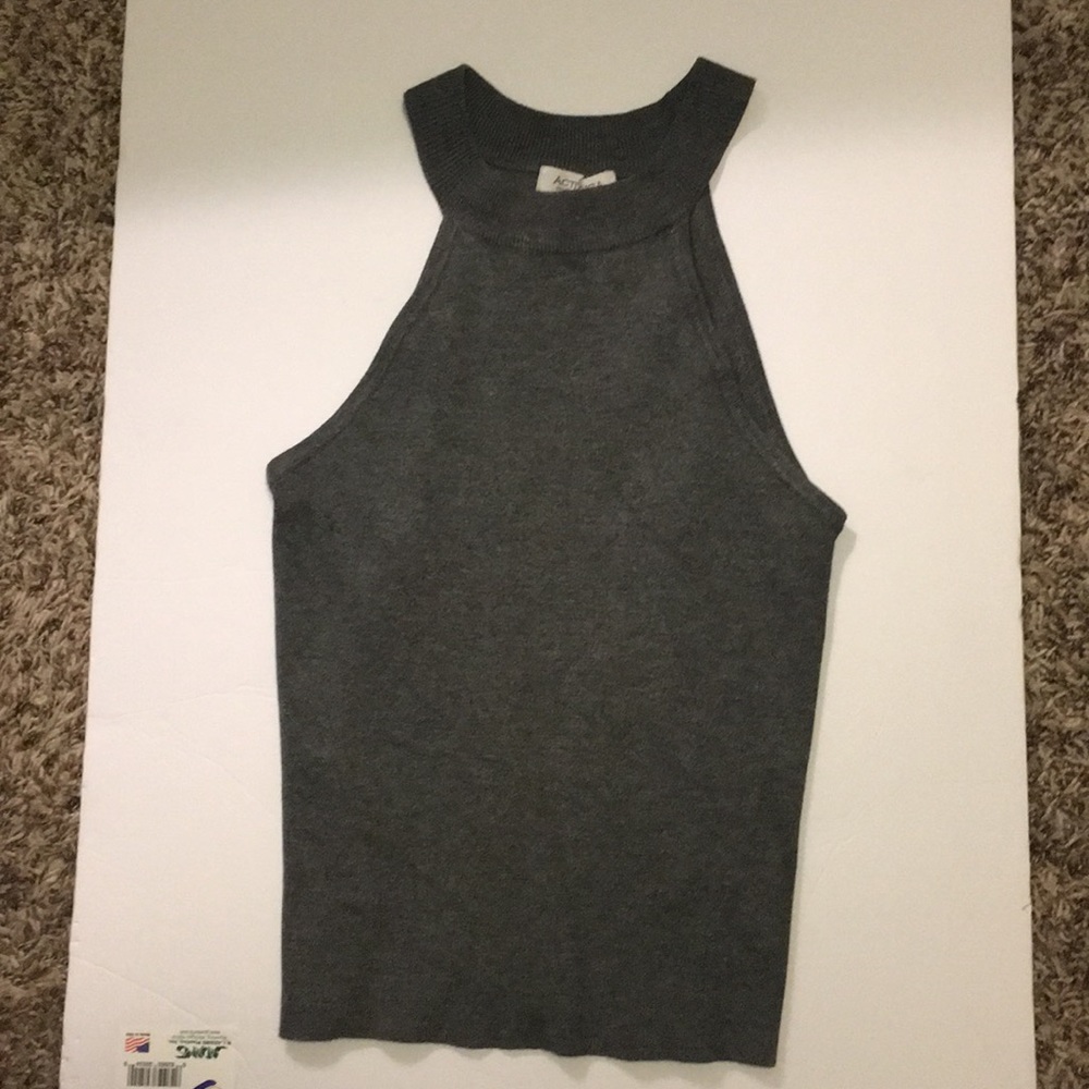 Grey Crop Top